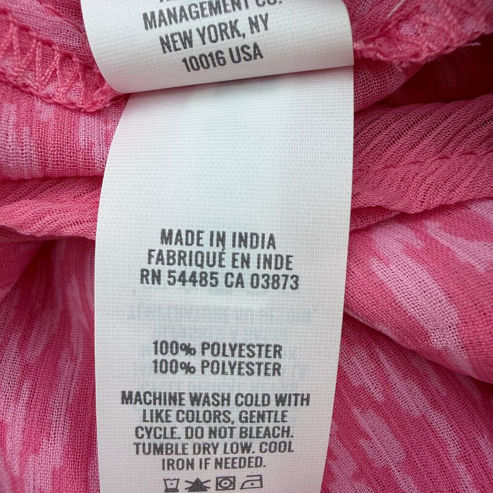 Aerie Pink Chiffon Wrap Mini Skirt Flowy Tiered New Womens Medium - Picture 9 of 11